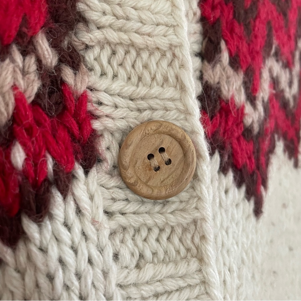 Vintage fair isle button up sweater from Japan - Picture 4 of 8